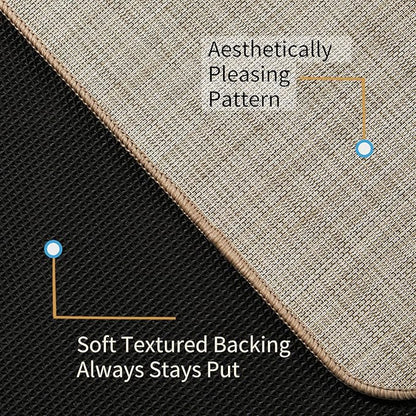 Chair Mat for Hardwood Floor, 36" x 48" Heavy Duty Office Chair Mat for Rolling Chairs, Anti Slip, Non-Curve, Floor Protector for Home Office, Beige