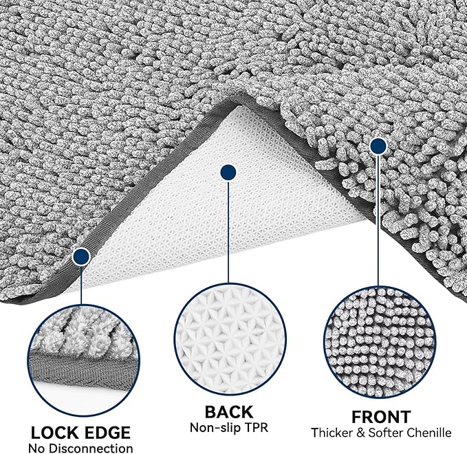 Bcoimo Super Absorbent Dog Door Mat, 60"*24" Anti Slip Mat for Muddy Paws, Pet Rugs for Dirty Paws Washable That Absorbs Moisture and Dirt, for Dog Cage and Pet Resting Carpet
