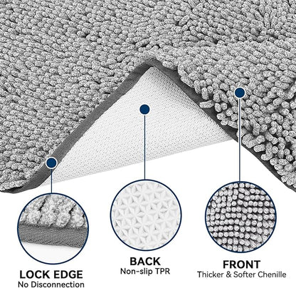 Bcoimo Super Absorbent Dog Door Mat, 30"*20" Anti Slip Mat for Muddy Paws, Pet Rugs for Dirty Paws Washable That Absorbs Moisture and Dirt, for Dog Cage and Pet Resting Carpet