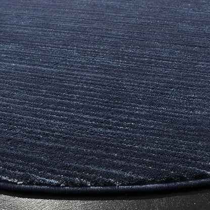 SAFAVIEH Vision Collection Area Rug - 3' Round, Navy, Modern Ombre Design, Non-Shedding & Easy to Clean, Ideal for Foyer, Entryway, Bedroom, Accent Space (VSN606N)