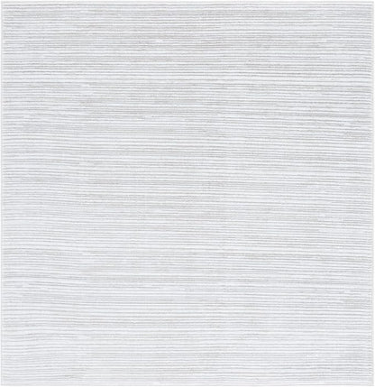 SAFAVIEH Vision Collection Area Rug - 5' Square, Ivory & Grey, Modern Ombre Design, Non-Shedding & Easy to Clean, Ideal for Living Room, Bedroom, Dining Space (VSN606K)