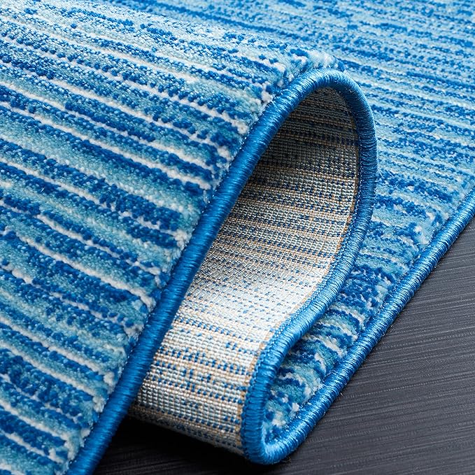 SAFAVIEH Area Rug 10x14 - Vision Collection - Large - Blue, Modern Ombre Design, Non-Shedding & Easy to Clean, Ideal for Living Room, Bedroom, Dining Space (VSN606M)