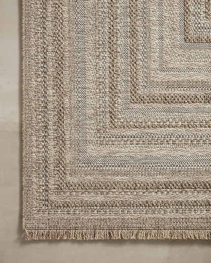 Loloi Dawn Collection Indoor/Outdoor DAW-01 Natural 6'-4" x 9'-2" Area Rug