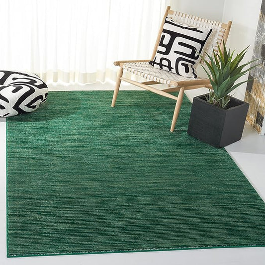 SAFAVIEH Area Rug 4x6 - Vision Collection - Dark Green, Modern Ombre Design, Non-Shedding & Easy to Clean, Ideal for Living Room, Bedroom, Dining Space (VSN606Y)
