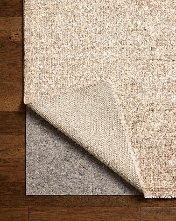 Loloi Chris Loves Julia Palma Collection PLM-01 Bark/Natural 2'-7" x 12'-0" Runner Rug Vintage Style Boho Living Room Bedroom Carpet