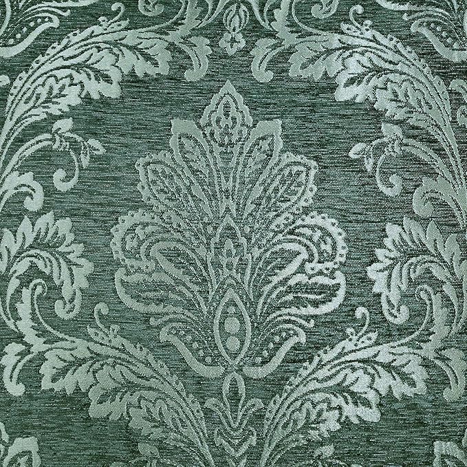 Touch of Class Camelot Luxury Bedding | Striking Emerald Green | Matte Satin Damask on Richly Textured Jacquard-Woven Chenille | Designed 3 Piece Set Includes Cal King Bedspread and 2 King Shams