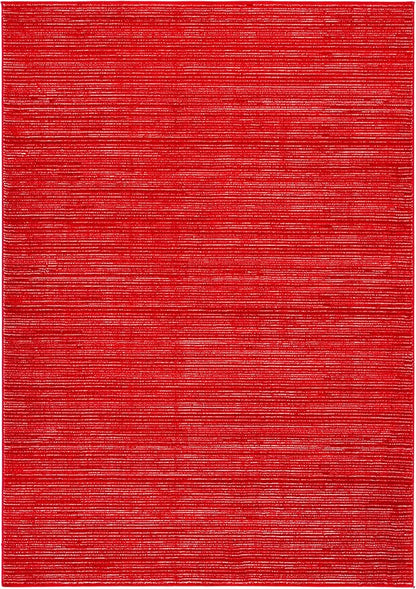 SAFAVIEH Area Rug 4x6 - Vision Collection - Red, Modern Ombre Design, Non-Shedding & Easy to Clean, Ideal for Living Room, Bedroom, Dining Space (VSN606Q)