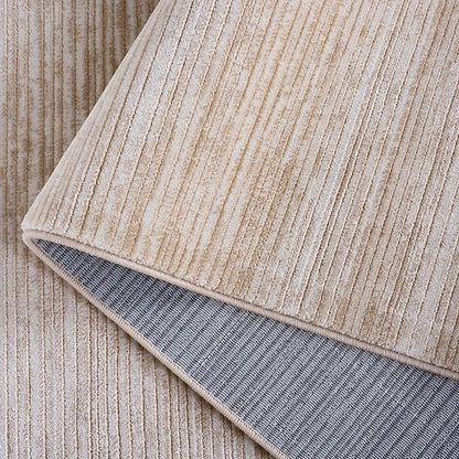 SAFAVIEH Vision Collection Area Rug - 8' Square, Cream, Modern Ombre Design, Non-Shedding & Easy to Clean, Ideal for Living Room, Bedroom, Dining Space (VSN606F)