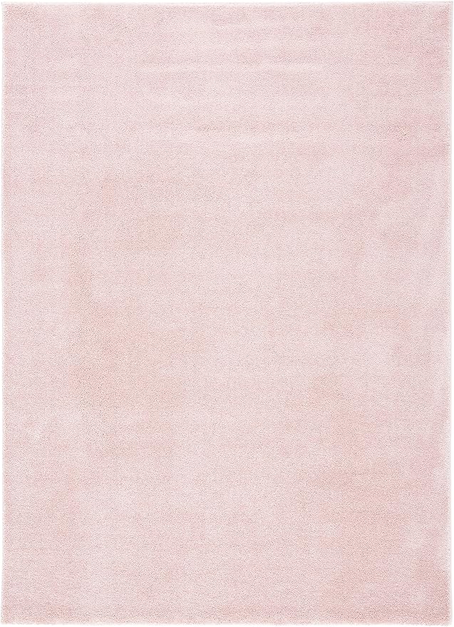 SAFAVIEH Plain and Solid Collection Accent Rug - 3'3" x 5'3", Pink, Non-Shedding & Easy Care, Ideal for High Traffic Areas in Entryway, Living Room, Bedroom (PNS320-4406)
