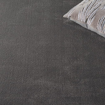 SAFAVIEH Revive Collection Accent Rug - 2'7" x 5', Charcoal, Solid Design, Non-Shedding & Easy Care, Ideal for High Traffic Areas in Entryway, Living Room, Bedroom (REV102H)