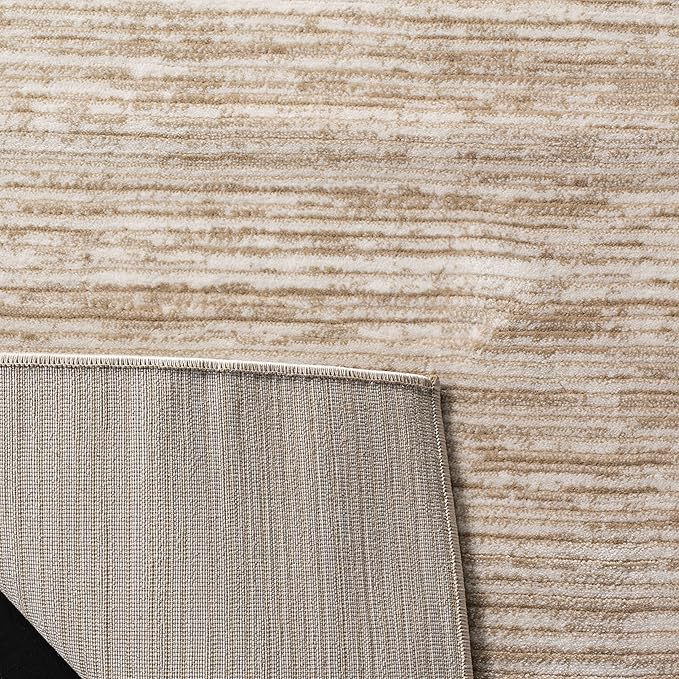 SAFAVIEH Vision Collection Area Rug - 11' Square, Cream, Modern Ombre Design, Non-Shedding & Easy to Clean, Ideal for Living Room, Bedroom, Dining Space (VSN606F)