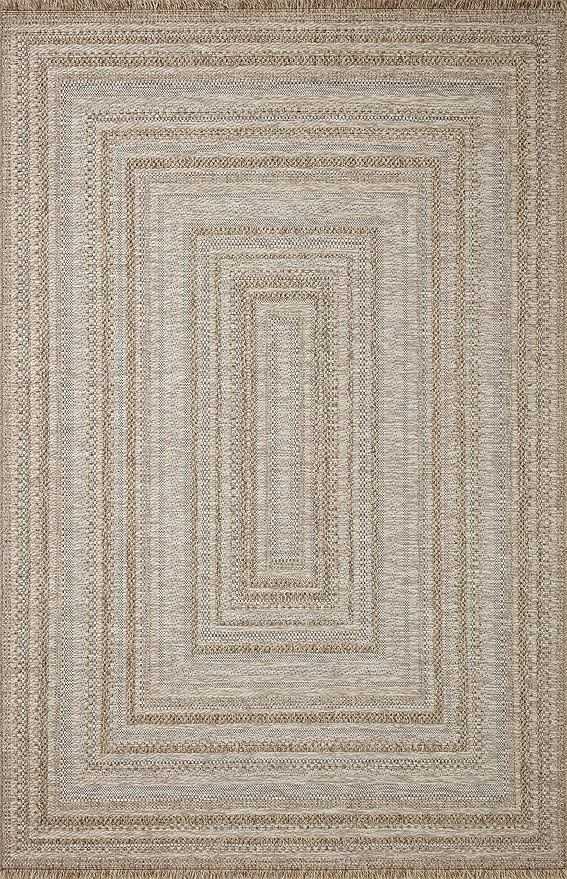 Loloi Dawn Collection Indoor/Outdoor DAW-01 Natural 5'-1" x 7'-7" Area Rug
