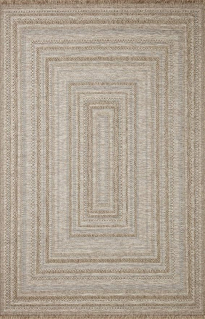 Loloi Dawn Collection Indoor/Outdoor DAW-01 Natural 8'-10" x 12'-2" Area Rug