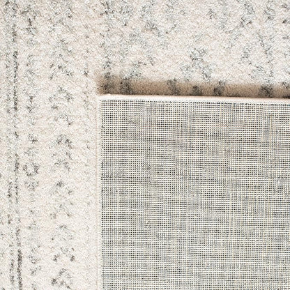 SAFAVIEH Tulum Collection Accent Rug - 2' x 5', Ivory & Grey, Moroccan Boho Tribal Design, Non-Shedding & Easy to Clean, Ideal for Front Door, Kitchen, Entryway, Foyer (TUL272A)