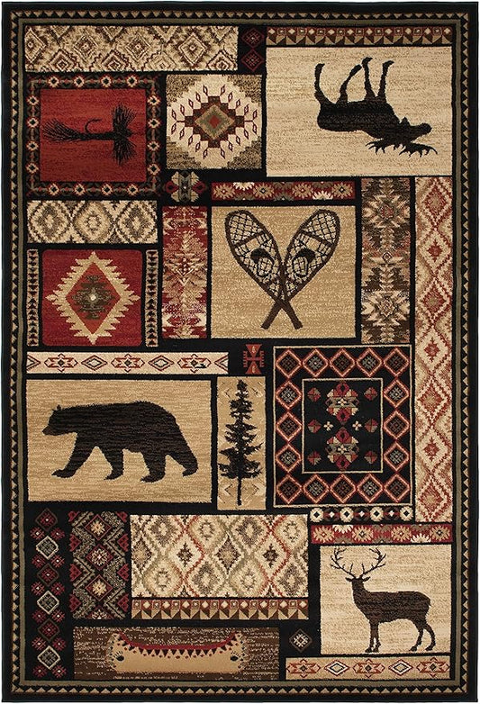 Mayberry Rug Patchwork Area Rug, 2'3"x3'3", Multi