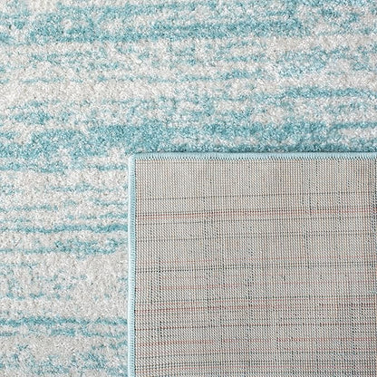 SAFAVIEH Area Rug 9x12 - Adirondack Collection - Large - Aqua & Ivory, Modern Ombre Design, Non Shedding & Easy to Clean, Ideal for Living Room, Bedroom, Office, Dining Space (ADR113J)