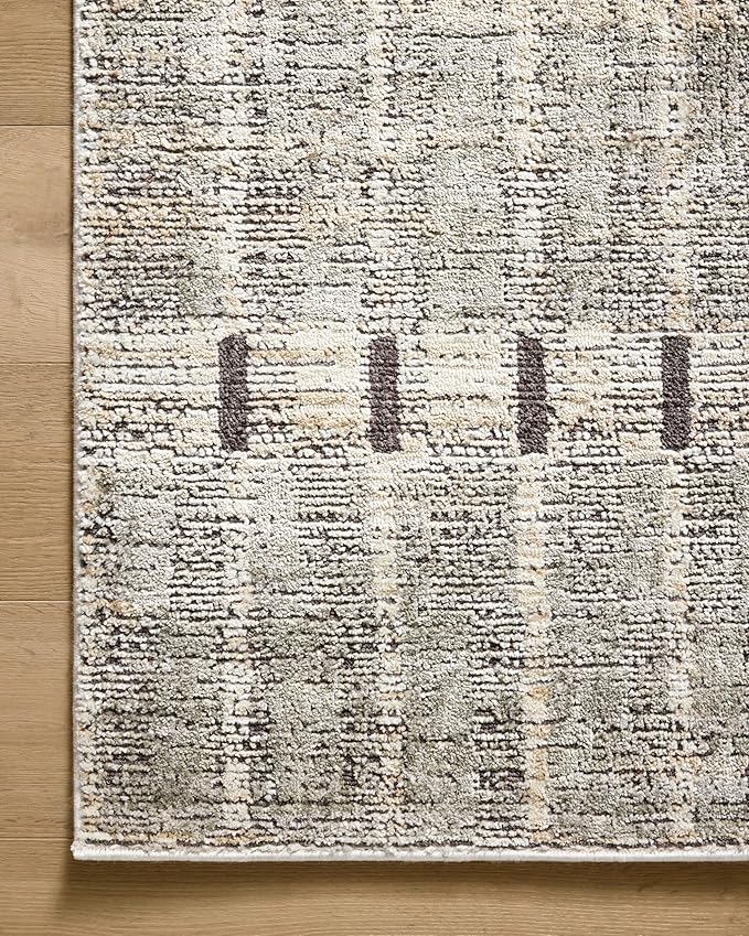 Loloi Jeremiah Brent Bleecker Collection BLE-04 Sage/Granite 5'-3" x 7'-6" Area Rug