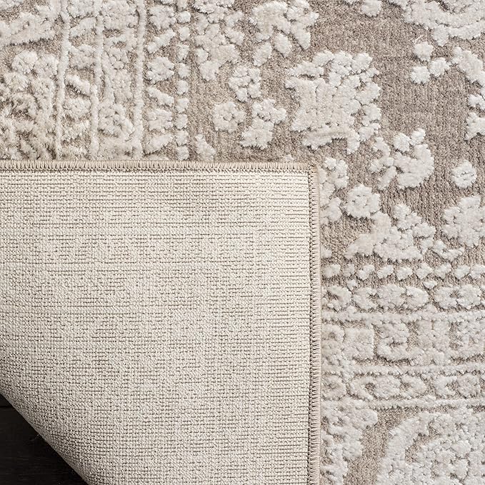SAFAVIEH Reflection Collection Runner Rug - 2'3" x 18', Beige & Cream, Non-Shedding & Easy Cleaning, Ideal for Living Room, Dining, Bedroom (RFT668A)