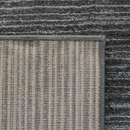 SAFAVIEH Vision Collection Area Rug - 5' Square, Grey, Modern Ombre Design, Non-Shedding & Easy to Clean, Ideal for Living Room, Bedroom, Dining Space (VSN606D)