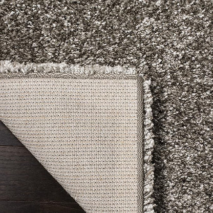 SAFAVIEH Milan Shag Collection Area Rug - 5'1" x 8', Grey, Solid Design, Non-Shedding & Easy Care, 2-inch Thick Ideal for High Traffic Areas in Living Room, Bedroom (SG180-8080)