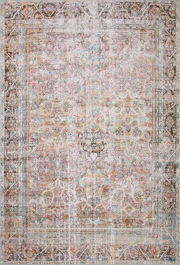 Loloi Adrian Collection ADR-05 Sunset/Charcoal 2'-3" x 3'-9", .19" Thick Accent Rug