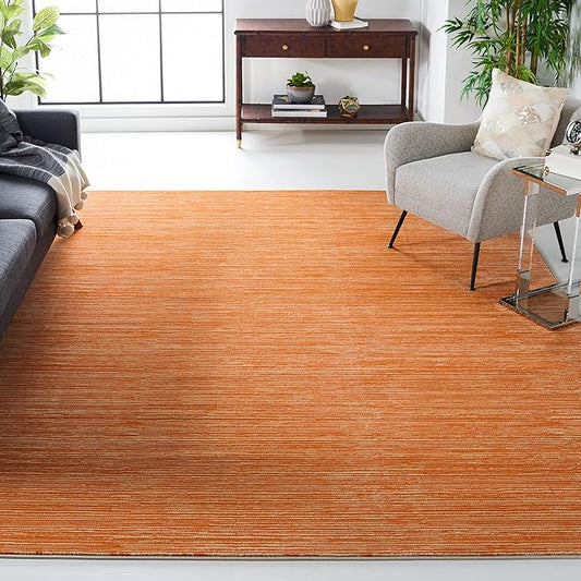 SAFAVIEH Area Rug 10x14 - Vision Collection - Large - Orange, Modern Ombre Design, Non-Shedding & Easy to Clean, Ideal for Living Room, Bedroom, Dining Space (VSN606P)