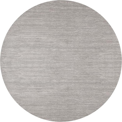 SAFAVIEH Vision Collection Area Rug - 10' Round, Silver, Modern Ombre Design, Non-Shedding & Easy to Clean, Ideal for Living Room, Bedroom, Dining Space (VSN606G)