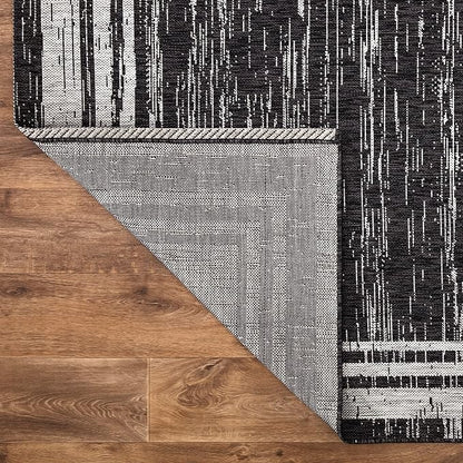Keen Home Design Outdoor Rug - 8x10 Washable Indoor/Outdoor Rug for Patio, Balcony, Kitchen, Garden, Beach, Deck and Porch. Size: 7'9" x 10'2"