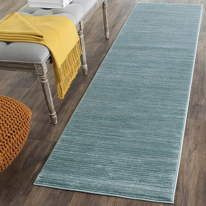 SAFAVIEH Area Rug 3x5 - Vision Collection - Aqua, Modern Ombre Design, Non-Shedding & Easy to Clean, Ideal for Foyer, Entryway, Bedroom, Accent Space (VSN606B)