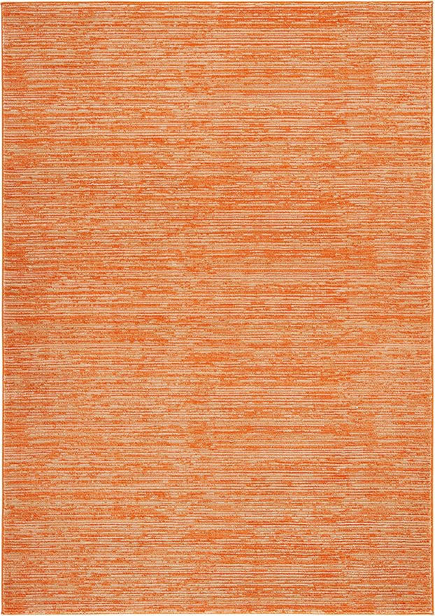 SAFAVIEH Area Rug 3x5 - Vision Collection - Orange, Modern Ombre Design, Non-Shedding & Easy to Clean, Ideal for Foyer, Entryway, Bedroom, Accent Space (VSN606P)
