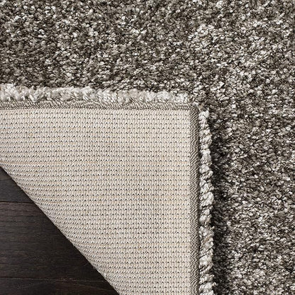 SAFAVIEH Milan Shag Collection Runner Rug - 2' x 16', Grey, Solid Design, Non-Shedding & Easy Care, 2-inch Thick Ideal for High Traffic Areas in Living Room, Bedroom (SG180-8080)