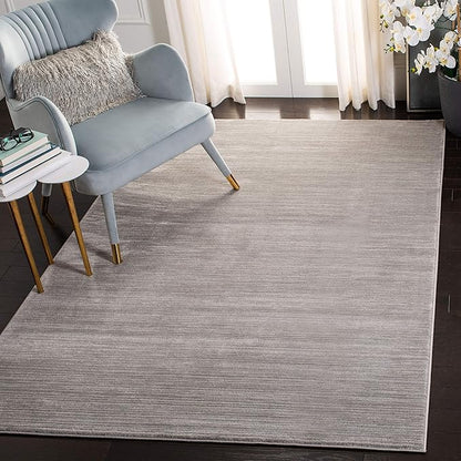 SAFAVIEH Vision Collection Accent Rug - 2' x 3', Silver, Modern Ombre Design, Non-Shedding & Easy to Clean, Ideal for Entryway, Foyer, Bedroom (VSN606G)