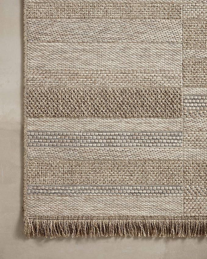 Loloi Dawn Collection Indoor/Outdoor DAW-03 Brown 2'-3" x 3'-9" Accent Rug