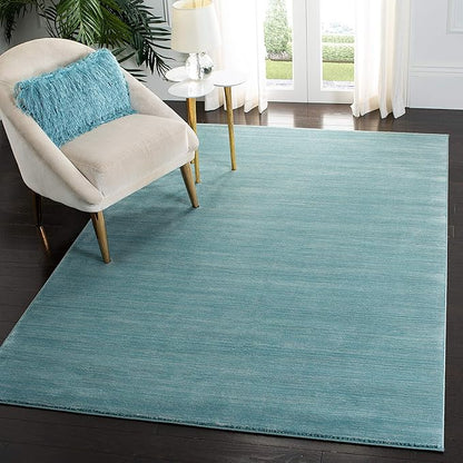 SAFAVIEH Area Rug 4x6 - Vision Collection - Aqua, Modern Ombre Design, Non-Shedding & Easy to Clean, Ideal for Living Room, Bedroom, Dining Space (VSN606B)