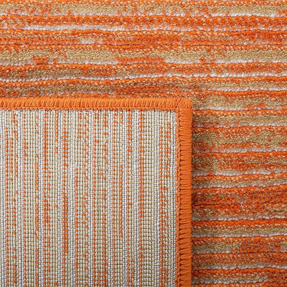 SAFAVIEH Area Rug 4x6 - Vision Collection - Orange, Modern Ombre Design, Non-Shedding & Easy to Clean, Ideal for Living Room, Bedroom, Dining Space (VSN606P)