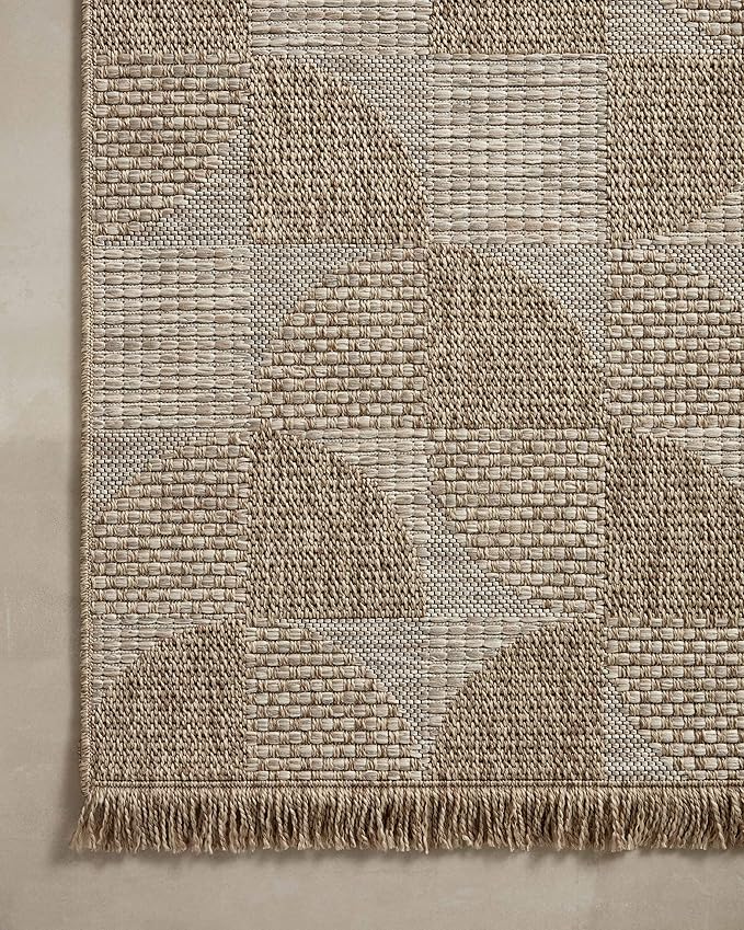 Loloi Dawn Collection Indoor/Outdoor DAW-08 Beige 6'-4" x 9'-2" Area Rug