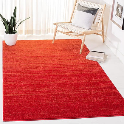 SAFAVIEH Adirondack Collection Accent Rug - 4'5" x 6'5", Red & Grey, Modern Ombre Design, Non Shedding & Easy to Clean, Ideal for Living Room, Bedroom, Office, Dining Space (ADR113Q)