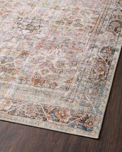 Loloi Adrian Collection ADR-05 Sunset/Charcoal 2'-6" x 9'-6", .19" Thick Runner Rug