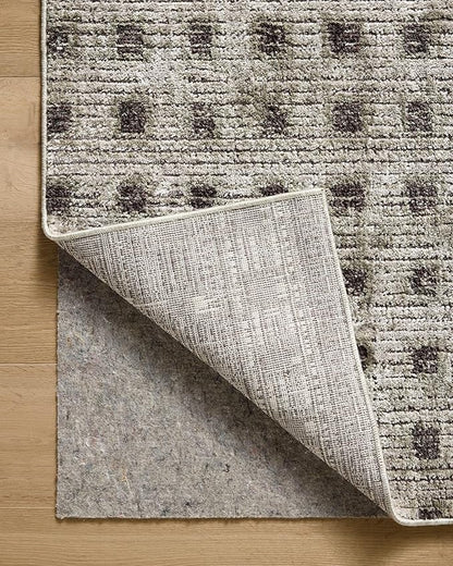 Loloi Jeremiah Brent Bleecker Collection BLE-06 Silver/Charcoal 5'-3" x 7'-6" Area Rug