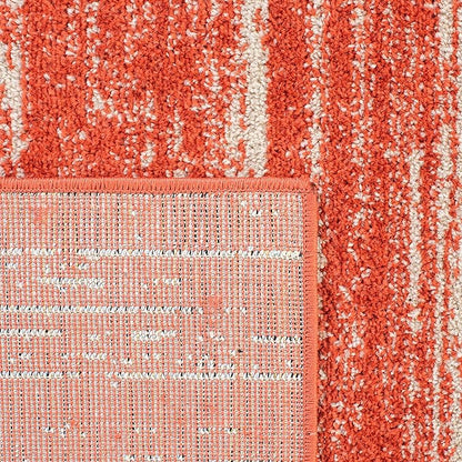 SAFAVIEH Adirondack Collection Runner Rug - 2'6" x 10', Orange & Grey, Modern Ombre Design, Non Shedding & Easy to Clean, Ideal for Hallway, Foyer, Kitchen, Entryway, Bedroom (ADR113P)