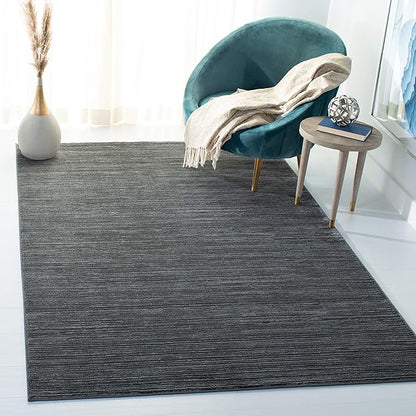 SAFAVIEH Vision Collection Area Rug - 5' Square, Grey, Modern Ombre Design, Non-Shedding & Easy to Clean, Ideal for Living Room, Bedroom, Dining Space (VSN606D)