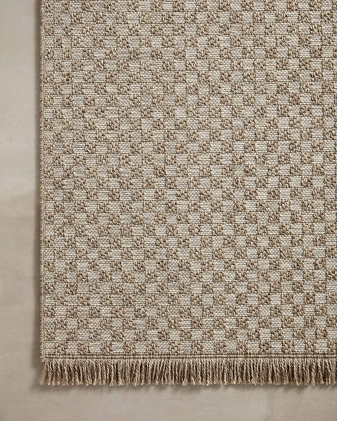 Loloi Dawn Collection Indoor/Outdoor DAW-02 Tan 6'-4" x 9'-2" Area Rug