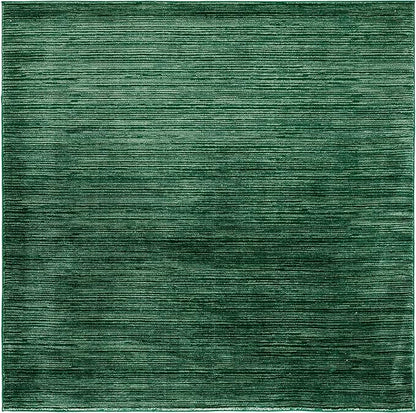 SAFAVIEH Vision Collection Area Rug - 6'7" Square, Dark Green, Modern Ombre Design, Non-Shedding & Easy to Clean, Ideal for Living Room, Bedroom, Dining Space (VSN606Y)