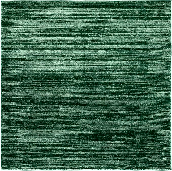 SAFAVIEH Vision Collection Area Rug - 5' Square, Dark Green, Modern Ombre Design, Non-Shedding & Easy to Clean, Ideal for Living Room, Bedroom, Dining Space (VSN606Y)