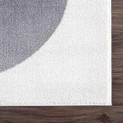 Abani Rugs Deco DEC130A Cream Minimalist Geometric Area Rug (Cream, 2' x 3')