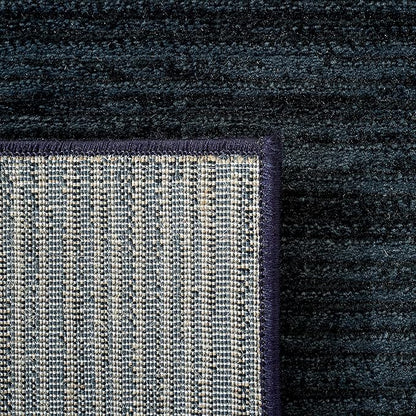 SAFAVIEH Vision Collection Area Rug - 6'7" Round, Black, Modern Ombre Design, Non-Shedding & Easy to Clean, Ideal for Living Room, Bedroom, Dining Space (VSN606Z)