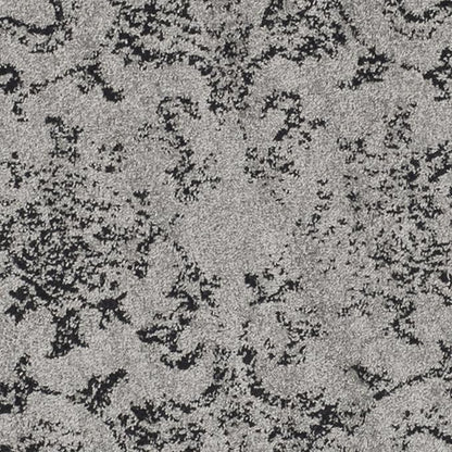 SAFAVIEH Adirondack Collection Area Rug - 4' Round, Grey & Black, Distressed Vintage Floral Design, Non-Shedding & Easy to Clean, Ideal for Living Room, Bedroom, Dining Space (ADR109B)