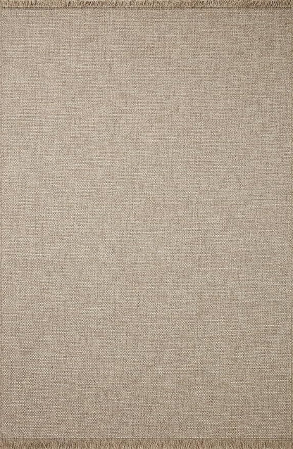 Loloi Dawn Collection Indoor/Outdoor DAW-04 Coffee 7'-8" x 7'-8" Round Area Rug