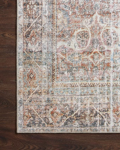 Loloi Adrian Collection ADR-05 Sunset/Charcoal 3'-6" x 5'-6", .19" Thick Accent Rug