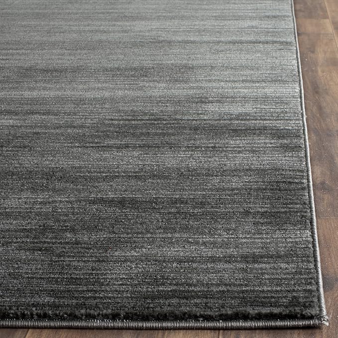 SAFAVIEH Vision Collection Area Rug - 10' Square, Grey, Modern Ombre Design, Non-Shedding & Easy to Clean, Ideal for Living Room, Bedroom, Dining Space (VSN606D)